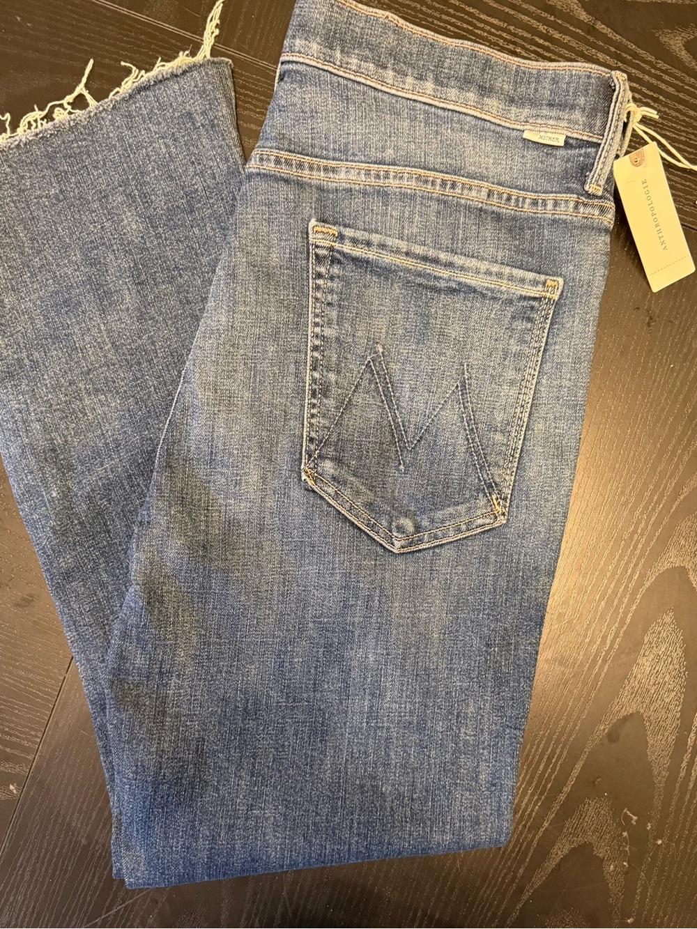 Mother Women’s Blue Denim Jeans - Classic Straight Fit